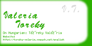 valeria toreky business card